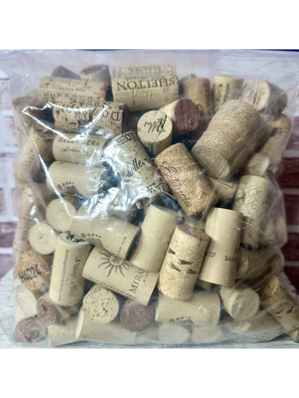 Natural Wine Corks Variety (1 Gallon Bag) Crafts Weddings - New (See Pictures)